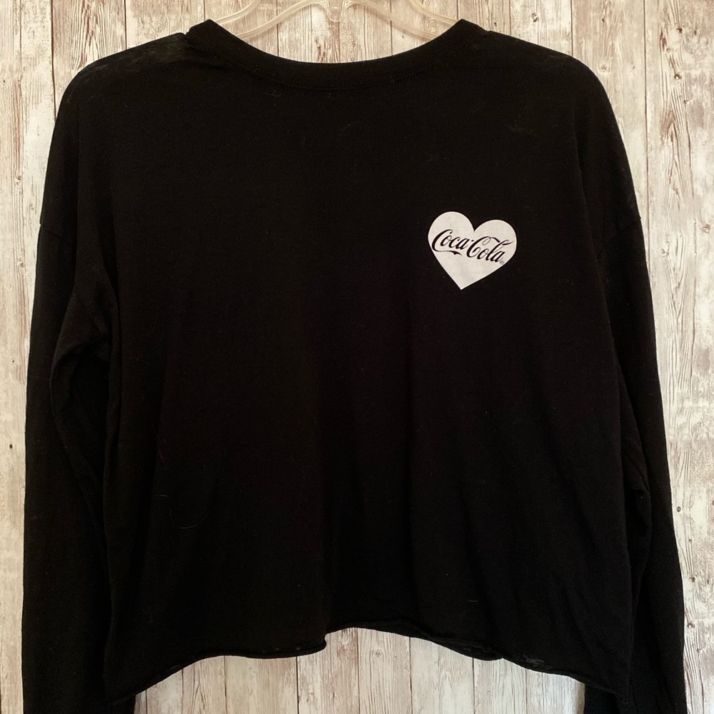 Coca Cola Long Sleeve Black Shirt. Size Small.